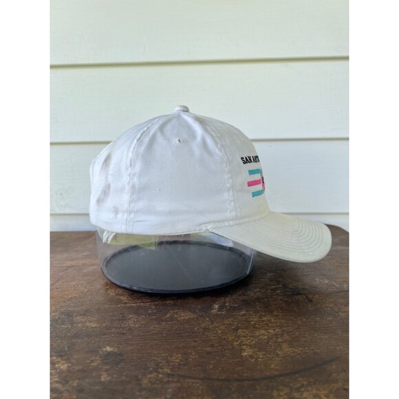 Vintage San Antonio Spurs Snapback Cap White With Multicolor Logo G3 - Picture 4 of 8